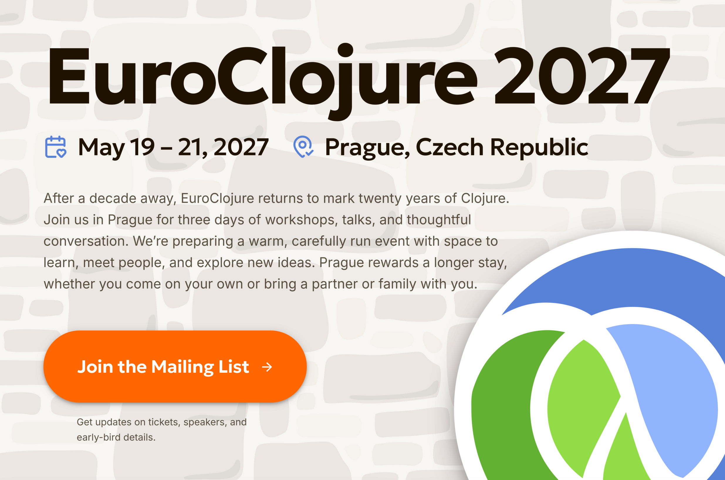 We are bringing the EuroClojure Conference to Prague in May 2027